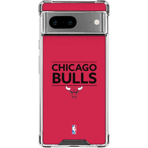 NBA Chicago Bulls Standard - Red Google Pixel 8a Clear Case